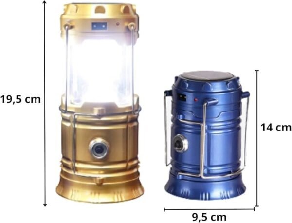 Lampião Xingu 6 Led 3w C/ Lanterna - Imagem 2