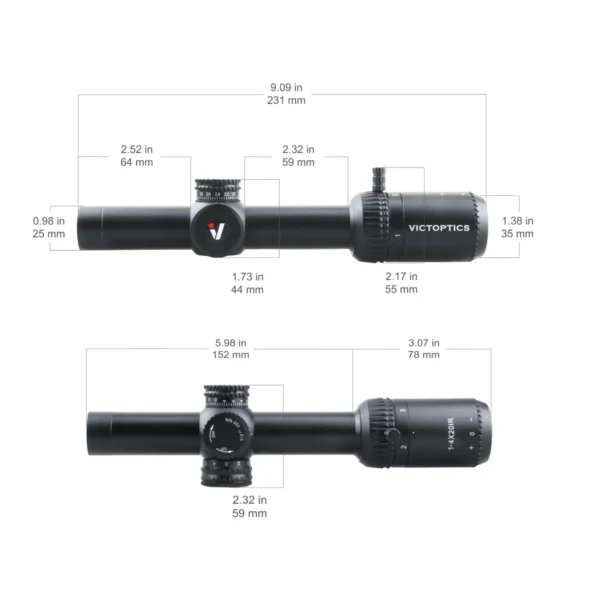 Luneta Victoptics ZOD 1-4x20IR - Vector Optics - Imagem 8