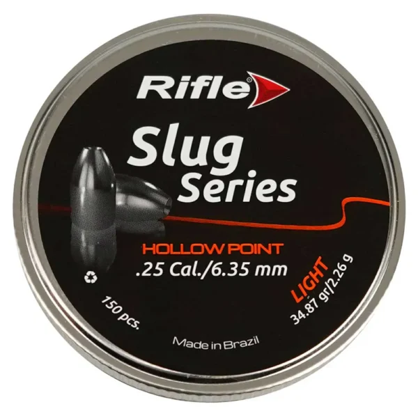 Chumbinho Rifle Slug Series Hollow Point Light 6.35mm 150un.