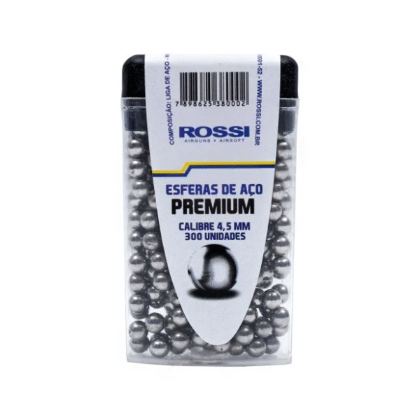 Combo Rossi Revólver Niquelado 6pol 4.5mm com Maleta, Alvos, Esferas, CO2 e Óleo de Silicone - Imagem 4