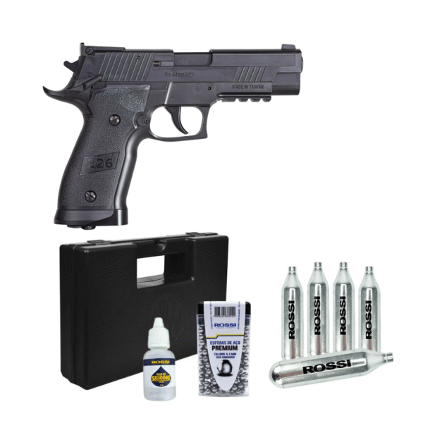 Combo Pistola Rossi P226 X-4 CO2 4.5mm