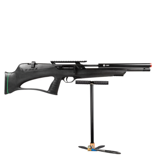 Carabina PCP Rossi T-Rex Bullpup  6.35mm + Bomba Pneum. Manual Rossi 4 Estágios PCP 300Bar